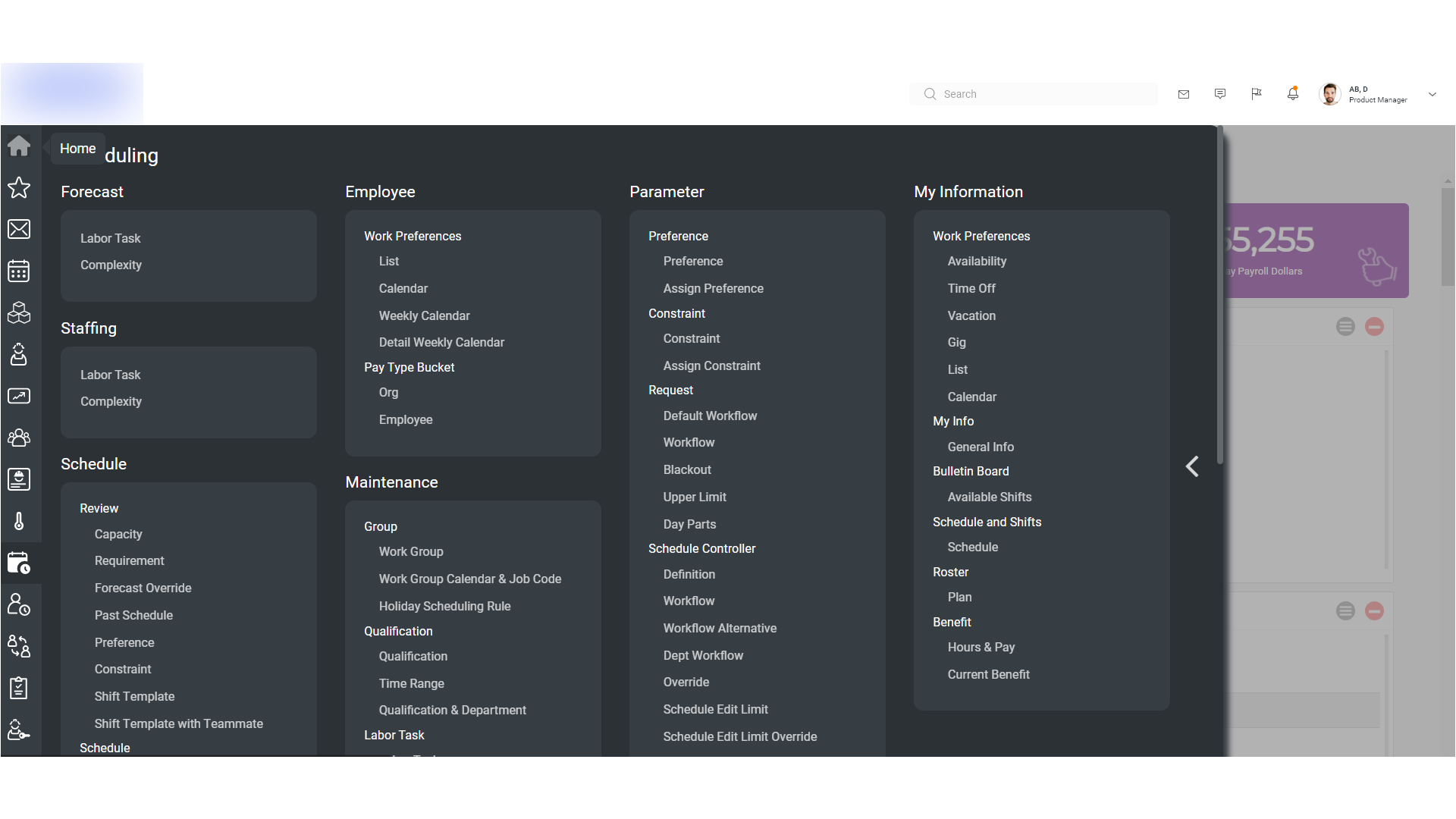 Final Navigation Menu Design